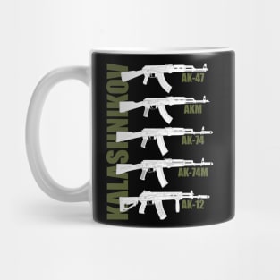 Generation of the Kalashnikov Assault Rifle (white version) Mug